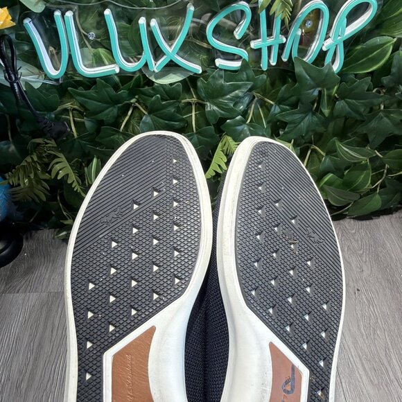 Wolf & Shepherd Swiftknit Derby Navy Blue White Knit Shoes Mens Size 14